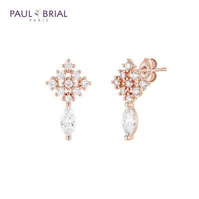 PAULBRIAL [ARGENT] PYSE0053 (PG) Boucles d'Oreilles Duetto Anciennes