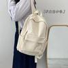 Schoolbag schoolbag female ins wind junior high school students solid color backpack 1011 new Mori high school students domineering backpack tide