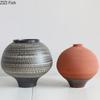 Minimalistische Runde Keramikvase Kreativer Blumentopf Tischdekoration Blumenarrangement Moderne Blumenvase Raum Ästhetische Dekoration