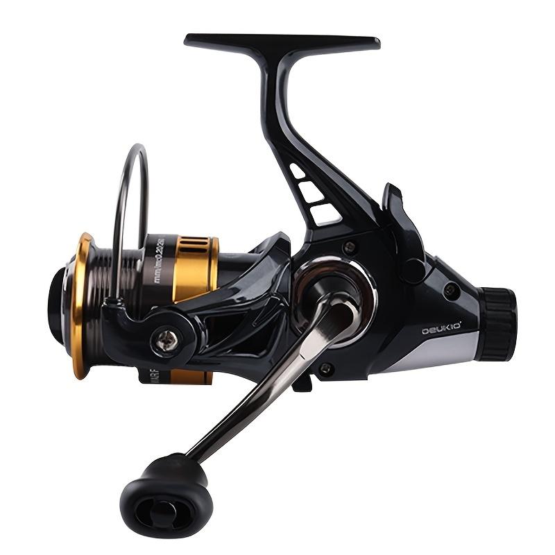 Double Unloading Front and Rear Brake Fishing Reel Full Metal Spool for Both Left and Right Hand Use Aluminum Alloy and Nylon Construction