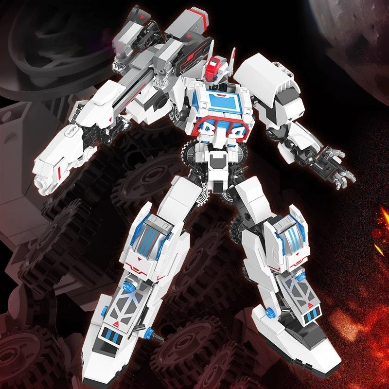 F5-A0013 building blocks mecha deformation robot toy, mecha toy ornaments model assembly, children's assembly toy birthday gift