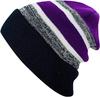 Custom Soft Cuff Pom Pom Stripe Knit Winter Beanie 3D Embroidered Skull Slouch Ski Hat Dot Plaid Character for Beach Business