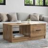 Artisan Oak Coffee Table 90 X 50 X 37 Cm Engineered Wood