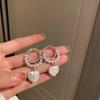 Korean Luxury Mermaid Pearl Earrings: Elegant, High-End, and Versatile Statement Ear Buckles