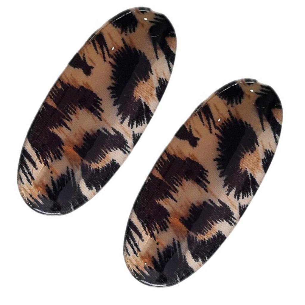 Fashionable Leopard Pattern Hair Clip Strong Grip Plastic Metal Hairpins For Women Teens Daily Use Styling Essentials