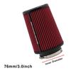3" 3,5" 4" High Flow Kegel-Luftfilter Wiederverwendbar Universal für Auto Motor Lufteinlass 76mm 89mm 101mm Sport Kaltluftansaugung Kegel-Luftfilter