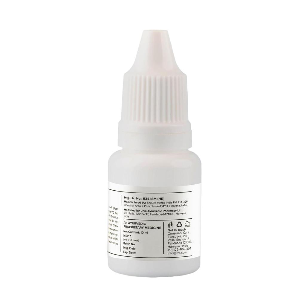 Jiva Ayunetra Eye Drops 10ml X Pack of 4 | Herbal Natural Relief for Dry, Red, Irritated Eyes