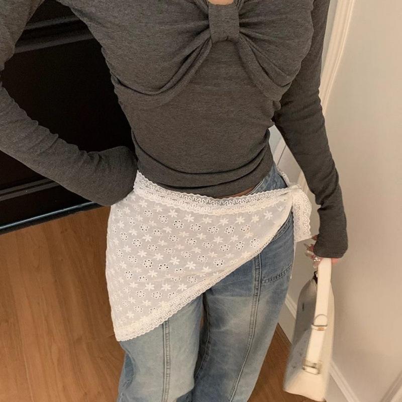 Triangle Sweet Butt Curtain Stacked Short Skirt With Headscarf Versatile Set For Party Night And Daily Wear
