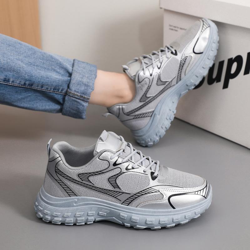 Casual sneakers, breathable platforms, versatile men's shoes, and student shoes