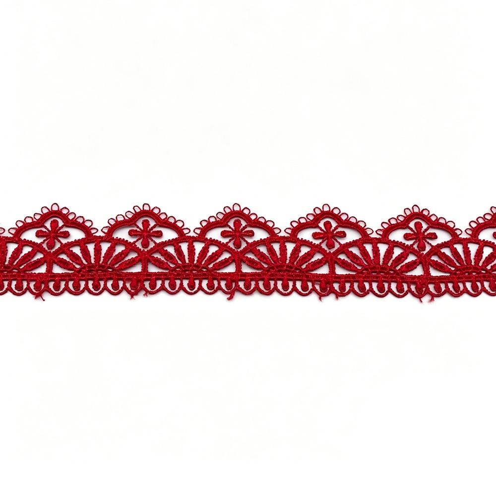 15 Yards Embroidered Flower Lace Polyester Cotton Water Soluble Trim Lace Trim DIY Clothes