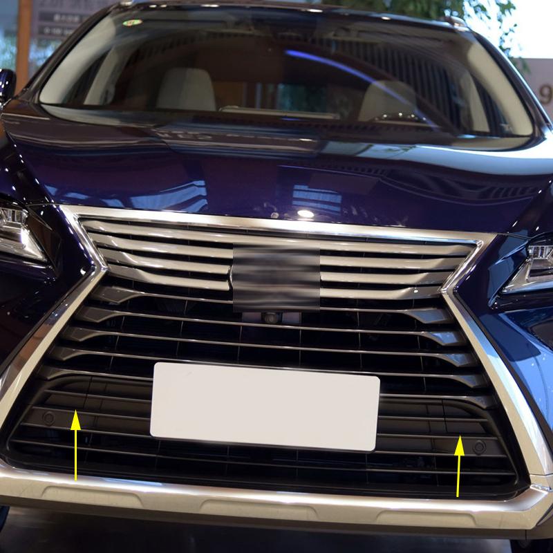 2PCS For Lexus RX300 RX350 RX450H 2016- Front Bumper Lower Grille Tow Hook Cover Lid Trailer Hauling Eye Cap