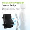 Ergonomic Memory Foam Lumbar Support Cushion for Car, Office Chair, and Wheelchair