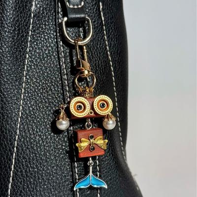 Handmade DIY Punk Bag Pendant Robot Mobile Phone Chain Keychain Tide Play Pendant Pendant Night