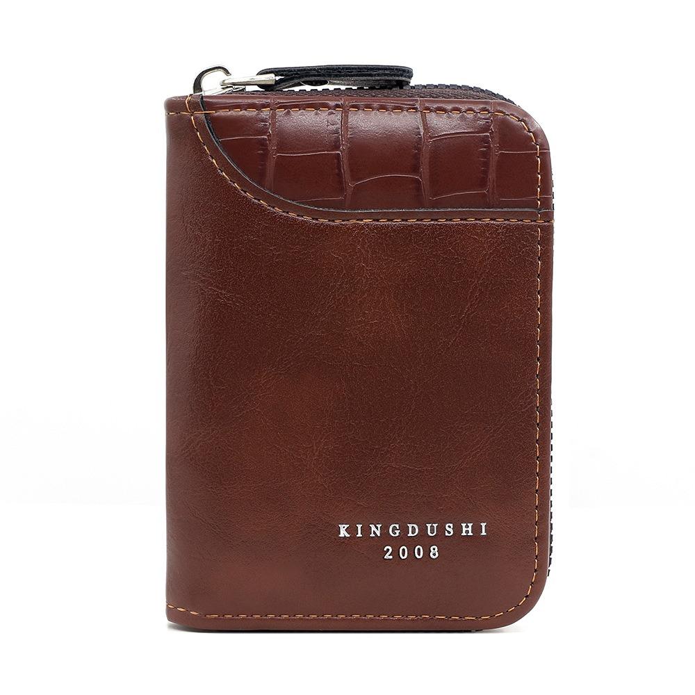 11 Card Slots PU Card Holder Vintage Men Short Wallet Male Coin Purse Business