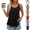 Women's Sleeveless Loose Round Neck Hollow,out Cami Top