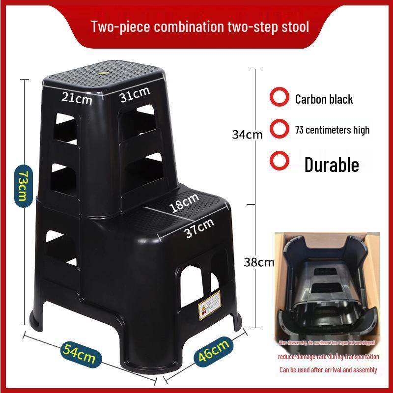 Zweistufiger multifunktionaler verdickter Kunststoffhocker für den Haushalts- und Autowaschgebrauch