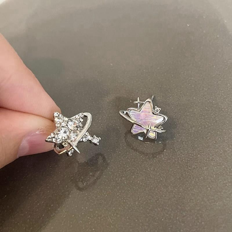 

Новые серьги со звездами и градиентом, модные легкие, роскошные, дизайнерские серьги с цирконием для женщин