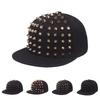 Men and Women's Rivet Flat Hat, Punk Rock, Hip Hop Stud Baseball Caps, Male, Female, Youth, Teenagers, Boys, Girls