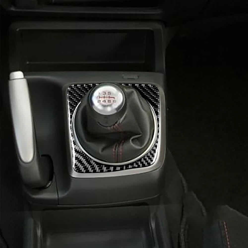 Carbon Fiber Automatic Gear Shift Panel Cover For Honda Civic 8th Gen 2006 2007 2008 2009 2010 2011 Accesorios Para Vehículos