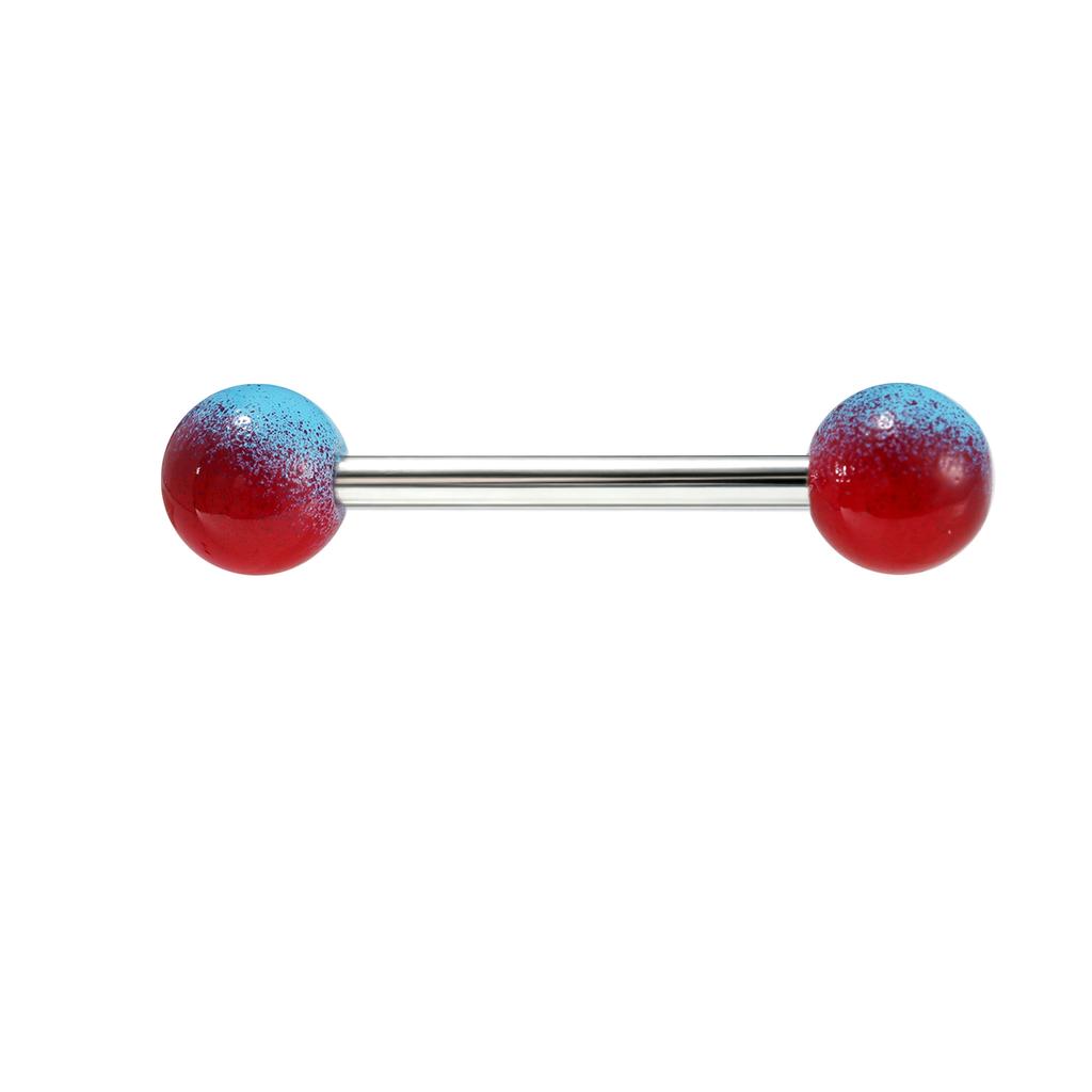 6Pcs Acrylic tongue stud jewelry, body piercing jewelry, body ornaments