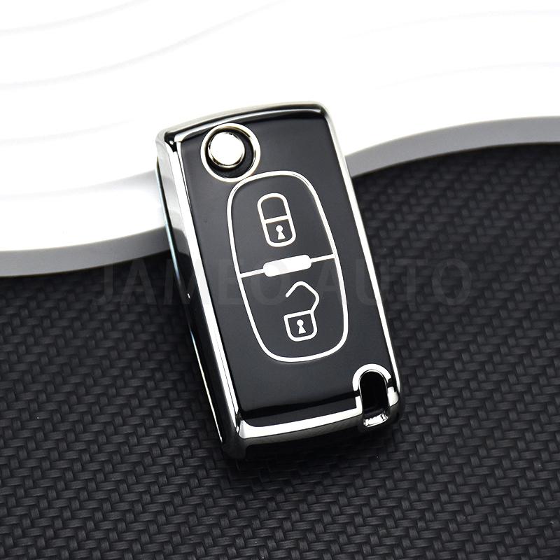 

Tpu 2 Buttons Car Remote Key Case For Peugeot 107 207 307 308 407 607 3008 5008 For Citroen Xsara Picasso C5 C6 C8 Cover Shell Q28438QQ-