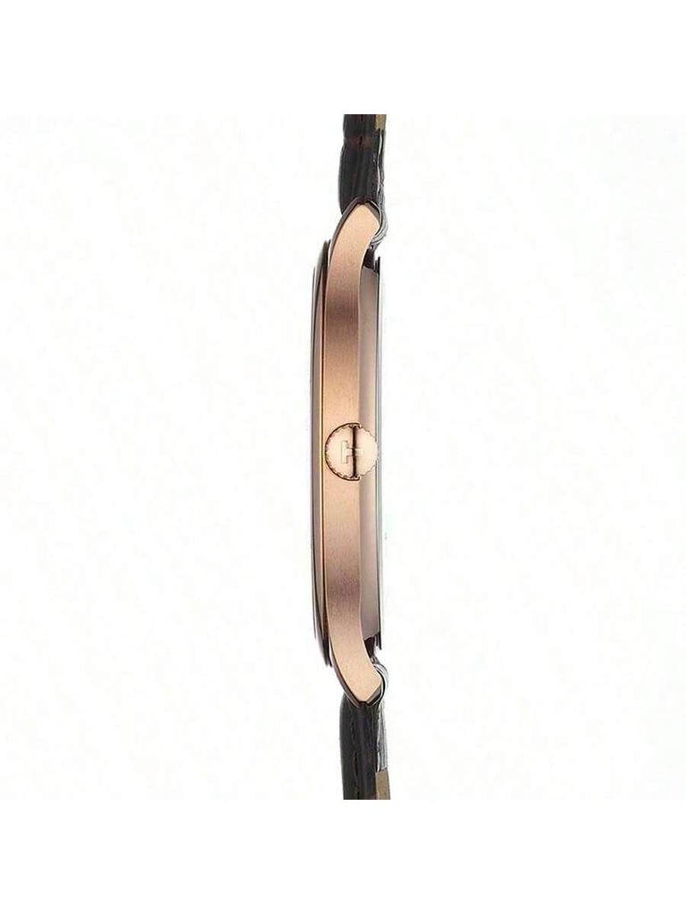 Tissot Elegante Quarzuhr, stilvolle, trendige Herrenuhr mit 30 Metern Wasserdichtigkeit. verfügt über ein 42-mm-weißes Zifferblatt, T063.610.36.037.00