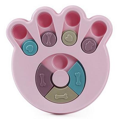 Mendi Buddy Dog Nose Work Puzzle Toy Feeder, růžové tlapky, 1 kus