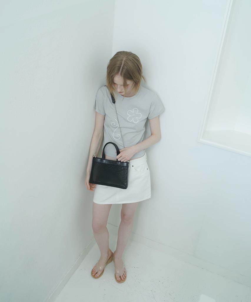 Heeari Marie Mesh Crossbody Tote Bag_Black