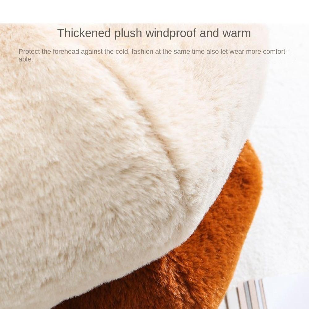 Fashionable Beret Soft and Skin Friendly Warm Hat Leisure Plush Hat  Summer
