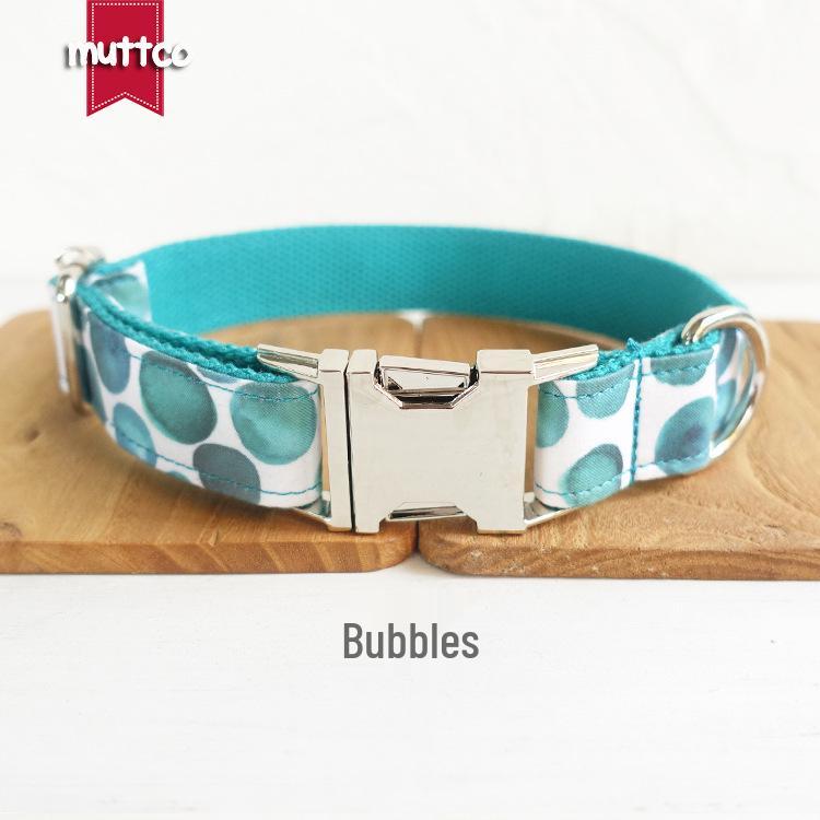 MUTTCO Self-Designed Dog Collar & Retractable Leash UDC-053 Large