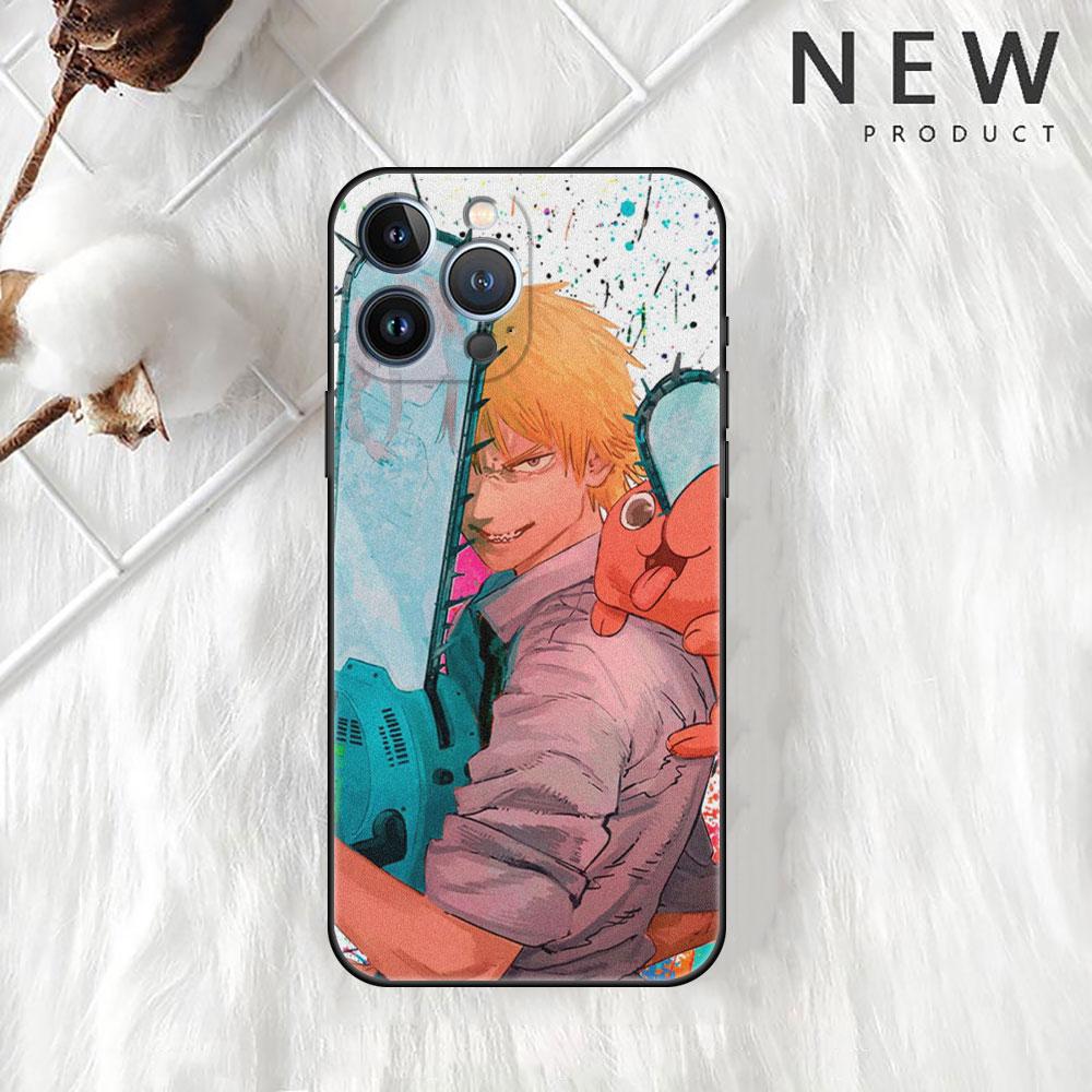 

Чехол для телефона «Манга с бензопилой» для iPhone 11 13 Pro Max 12 Mini 7 8 Plus SE 2020 X XS 6 6S 5 5S, мягкая силиконовая задняя крышка iPhone 5 5S SE