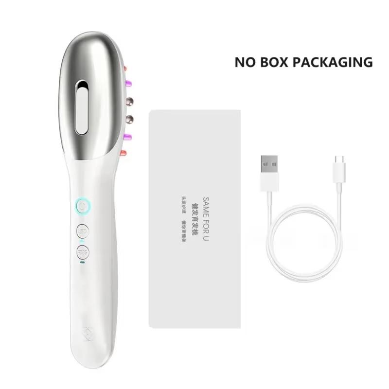 

Электрическая массажная расческа для кожи головы Красный Синий LED светотерапия Вибрация Медицина Аппликатор масла для кожи головы для роста волос Против выпадения волос