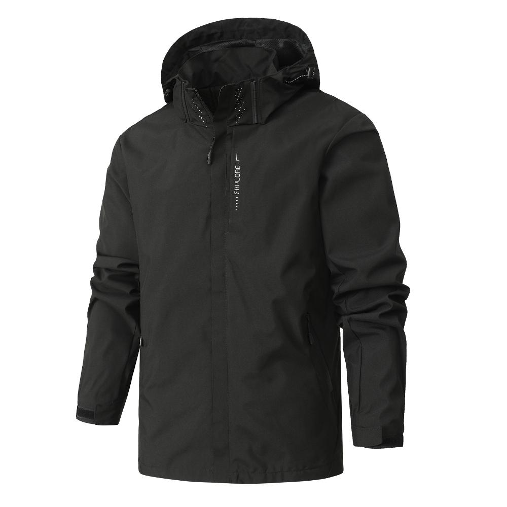 Spring Autumn Outdoor Punching Jacket Men Women Windbreaker Waterproof Jacket Coat Climbing Detachable Hat
