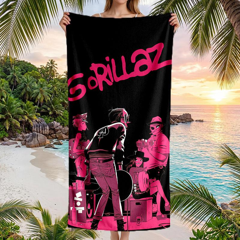 Large Beach Towel Quick Dry Absorbent Towel For Beach IndoorGorillaz