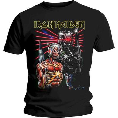 Klassische Rock Metal Band T-Shirt Iron Maiden Herren Terminate T-Shirt Schwarz
