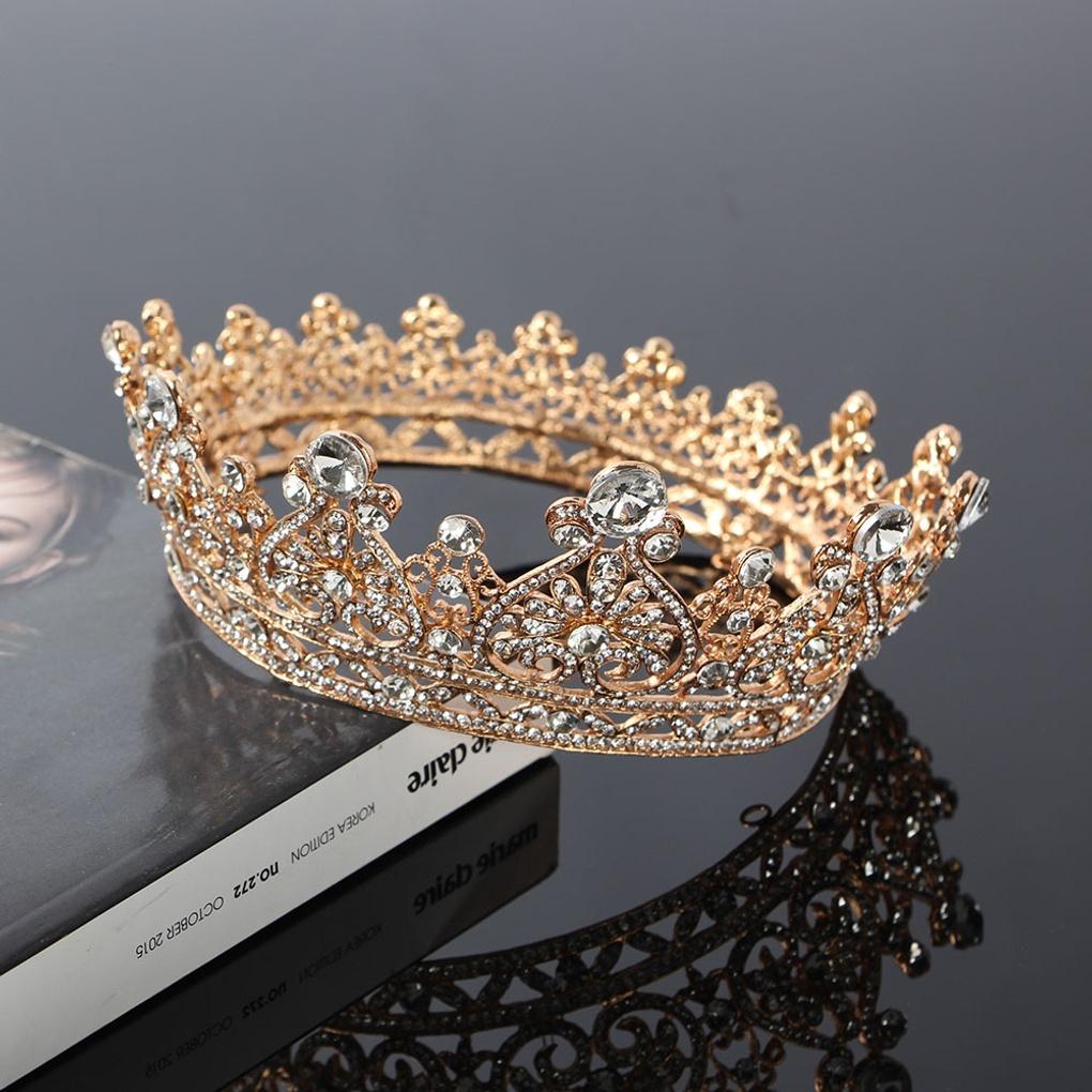 Women's Simple Tiara Accessory Self-Wedding Bridal Hair Crown