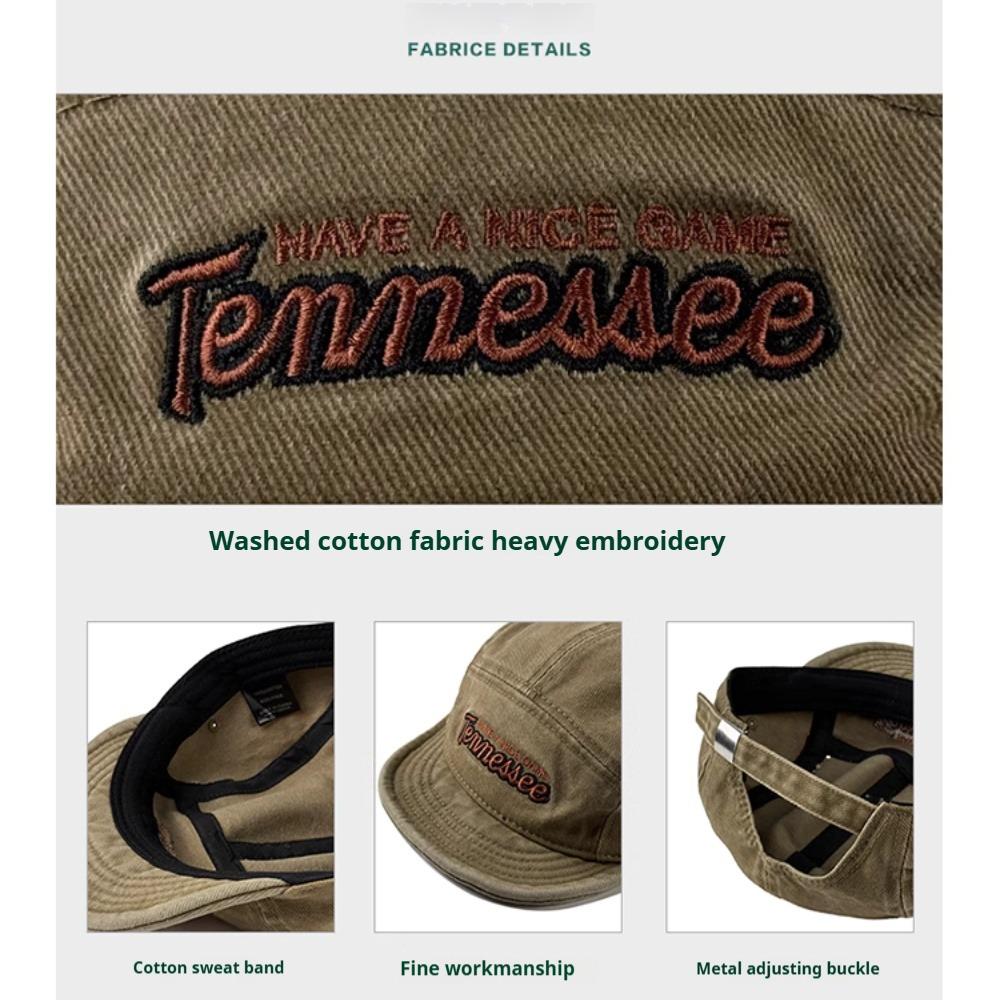 American Vintage Short Brim Baseball Cap Washed Soft Top Amekaji Trucker Hat Unisex Casual Daily Wear