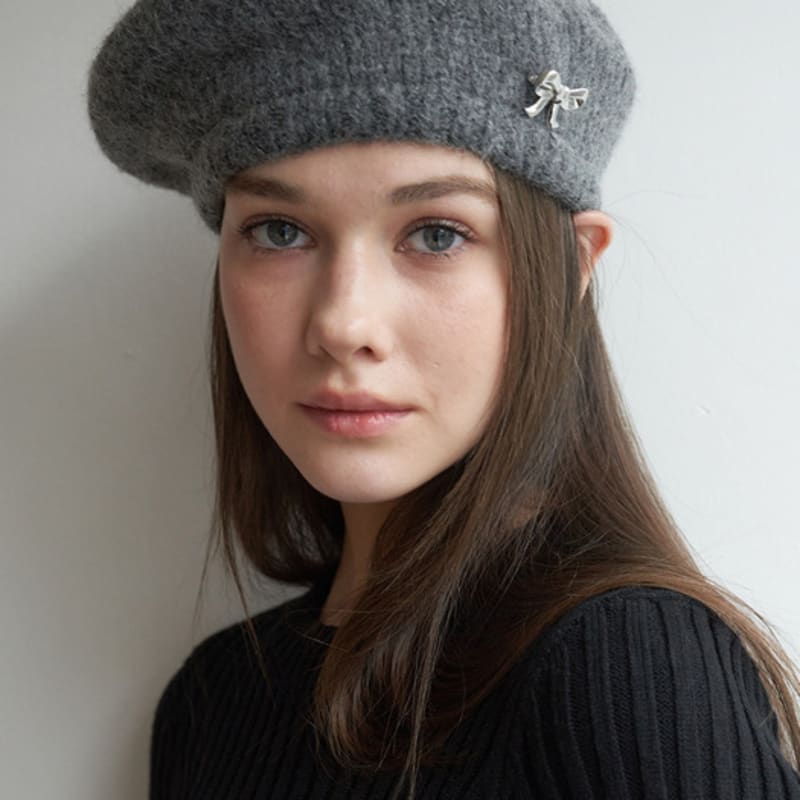 OVT-U Ribbon Knit Beret (3color)