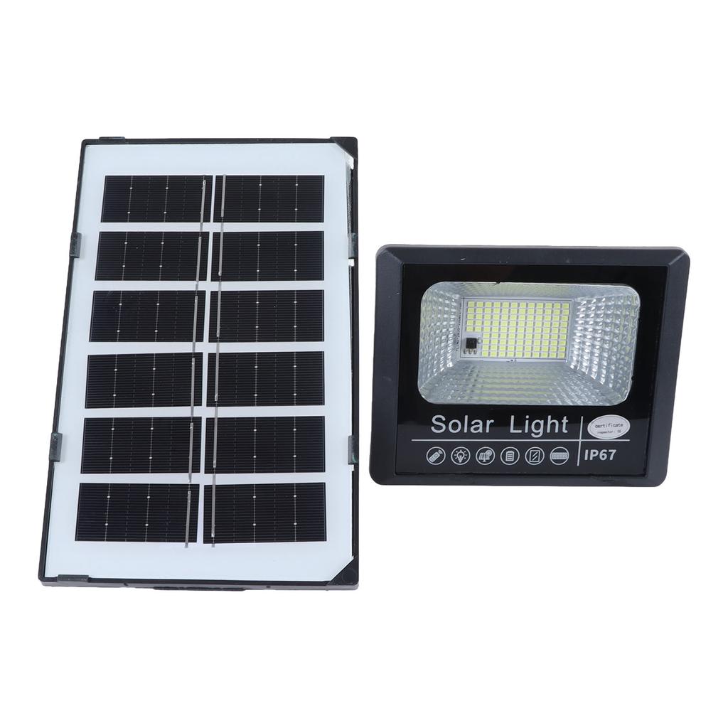 Solar Light Remote Control Lighting Sensing Timing Function Lamp 30W for Outdoor