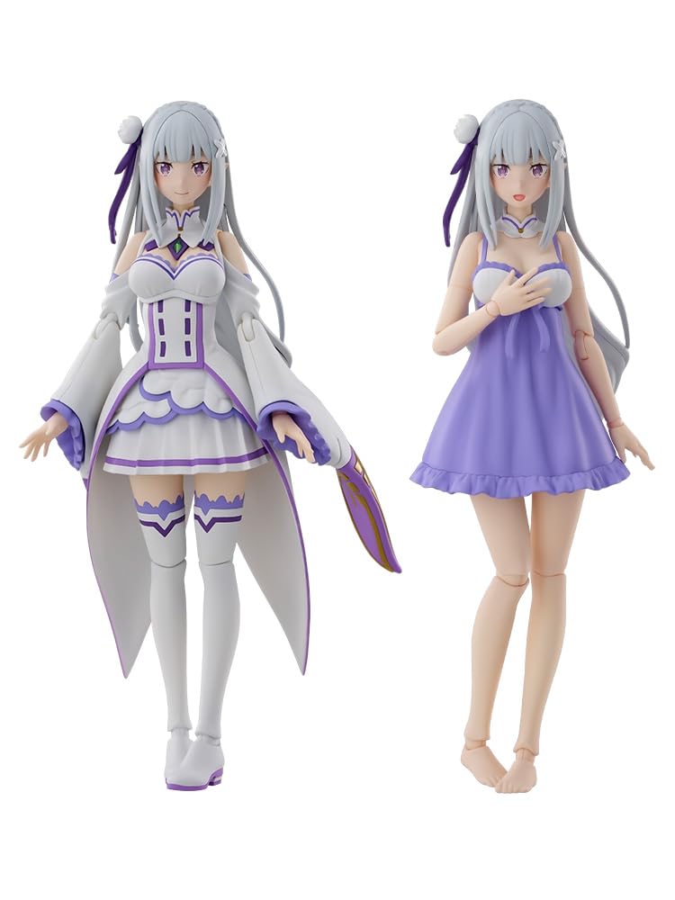 KADOKAWA Re:Zero Starting Life in Another World Emilia DX Ver Plastic Model 166mm Pre-colored