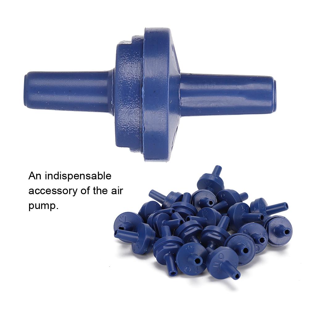 20Pcs Fish Tanks Air Pump Unidirectional Check Valve Supplies Aquarium Accessories Blue
