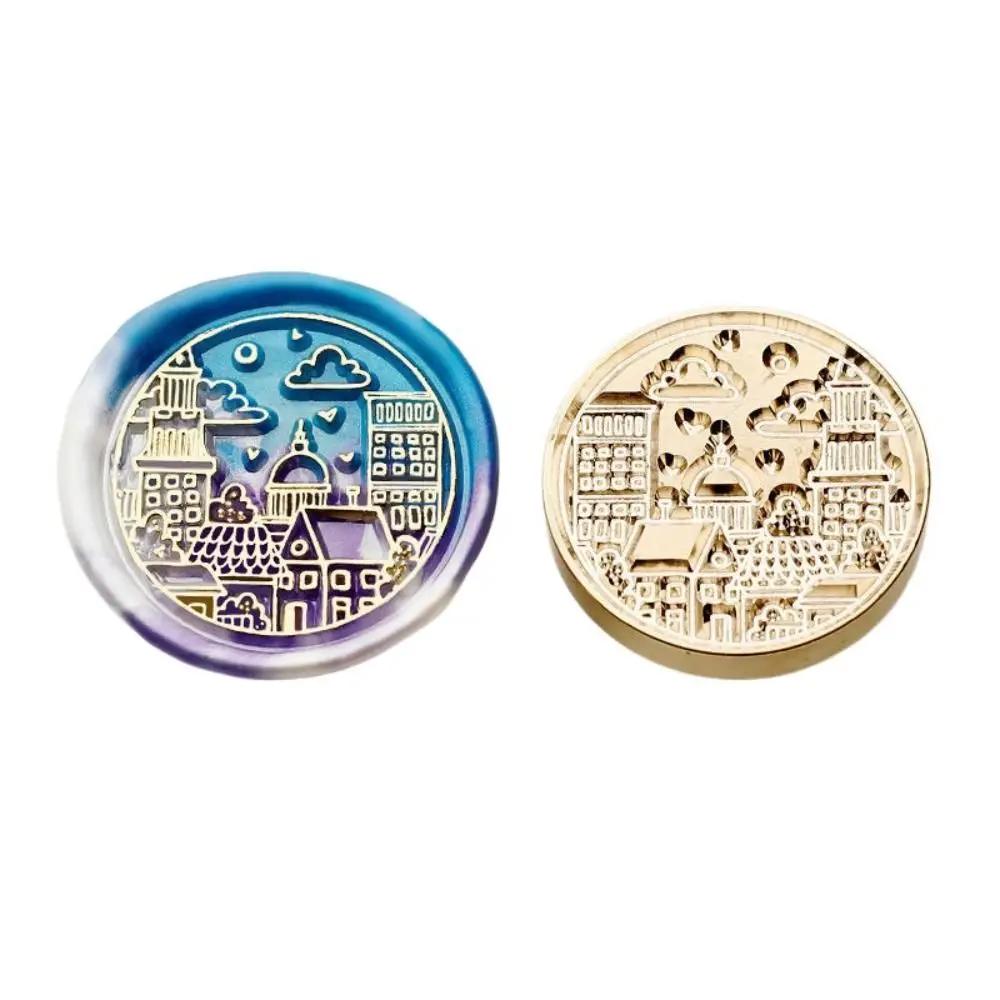 Butterfly Icon Wax Seal Stamp Replace Head Antique Metal Star Sky Pattern Sealing Wax Seals Head Retro Flowers