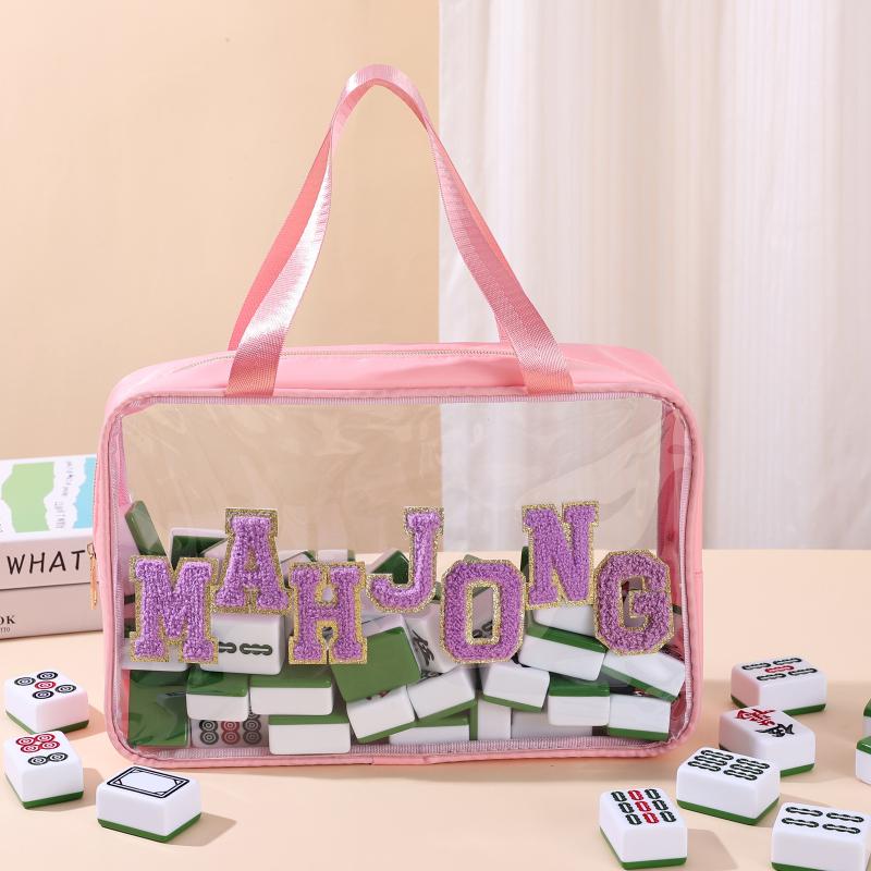 Borsa Impermeabile per Piastrelle da Mahjong Porta Piastrelle da Mahjong Grande Organizzatore Portatile Custodia per Studio Aziendale Casa Viaggio Adulti Adolescenti