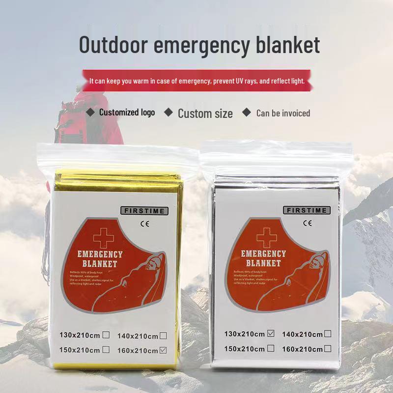 Multifunctional PET Survival Blanket: Wind, Water, Sunproof Emergency Gear