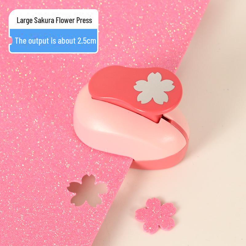 Children's DIY Embossing Machine: Easy Large Flower Punch for Kindergarten Craft and Paper-Cutting Projects