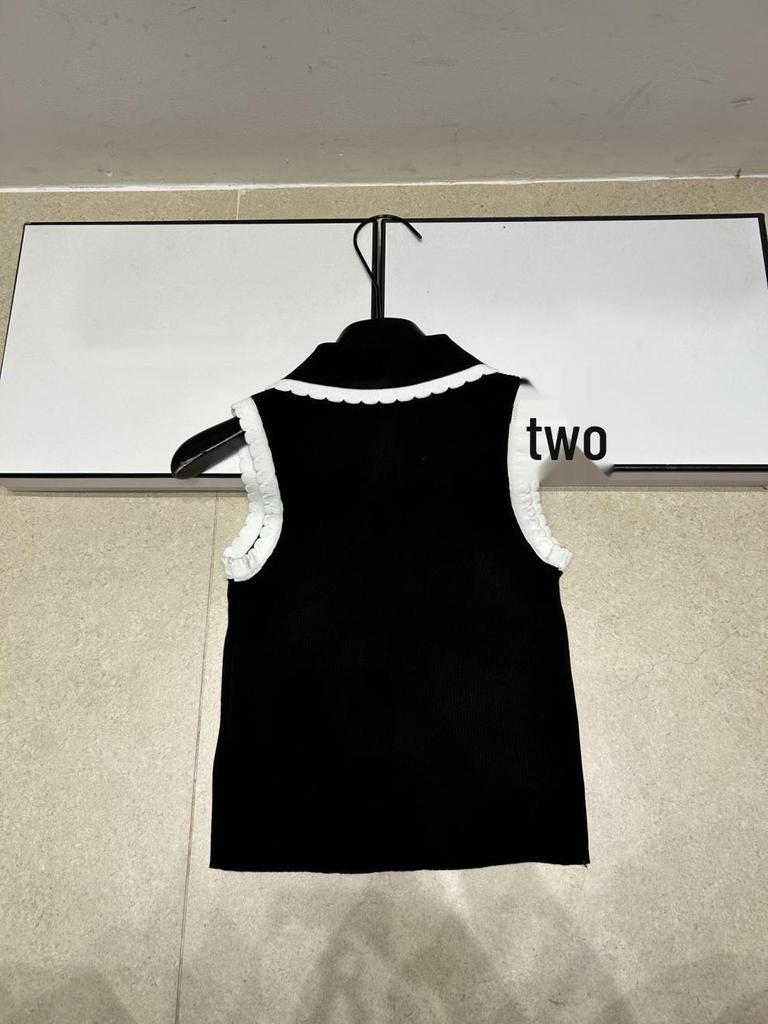 Miu Style Summer Lace Knit Vest: Light Luxury, Casual, Slimming & Versatile