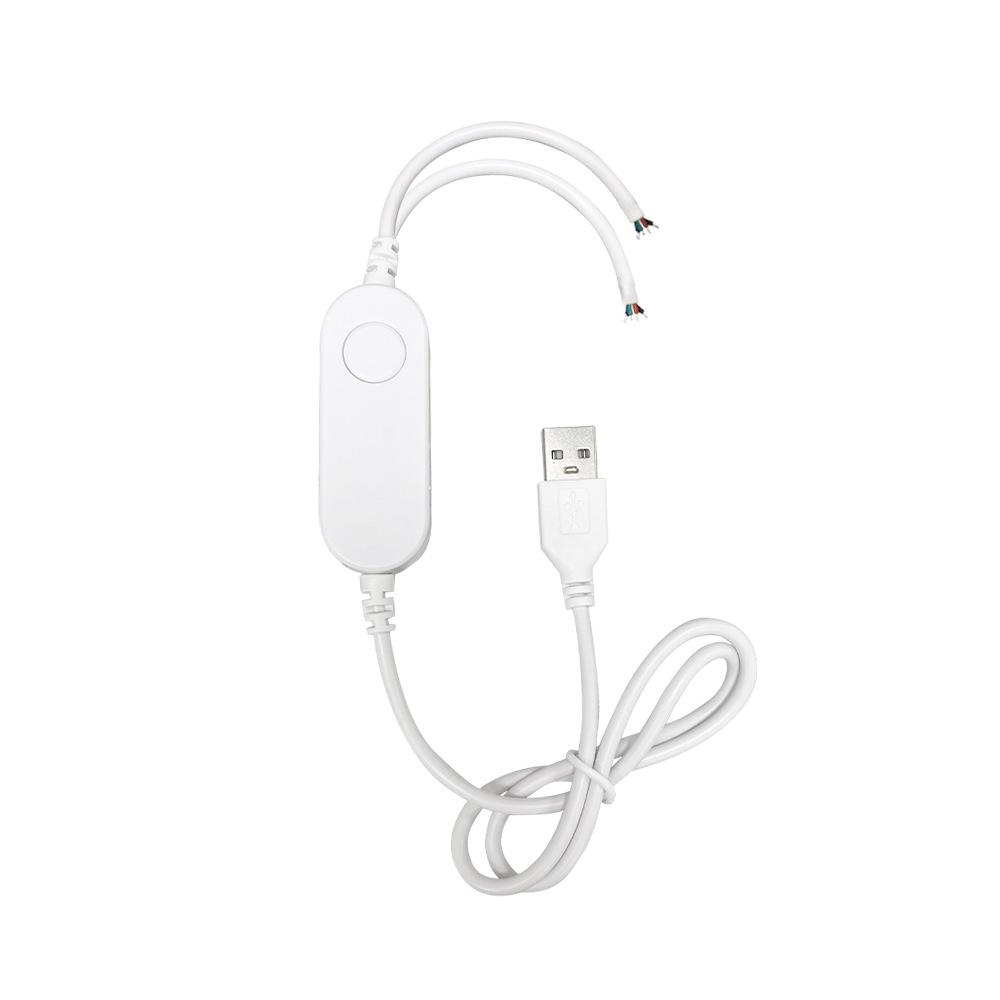Bluetooth RGB LED Strip Controller, 24-Key Remote, Dream Color, Lotus Lamp, 5V/12V/24V, Seven-Color Dimmer