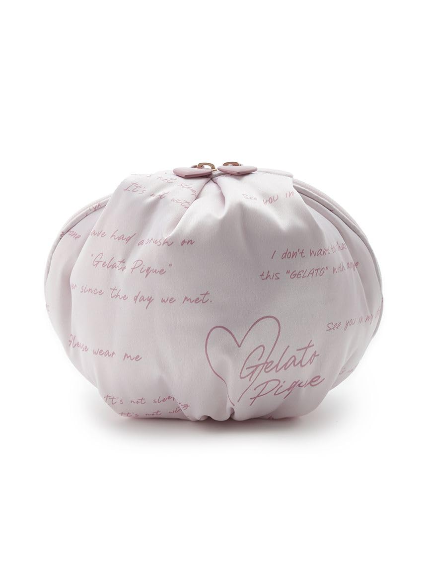 

Sweet Message Pattern Satin Pouch PWGB241652 LPNK [Gelato Pique] Women s
