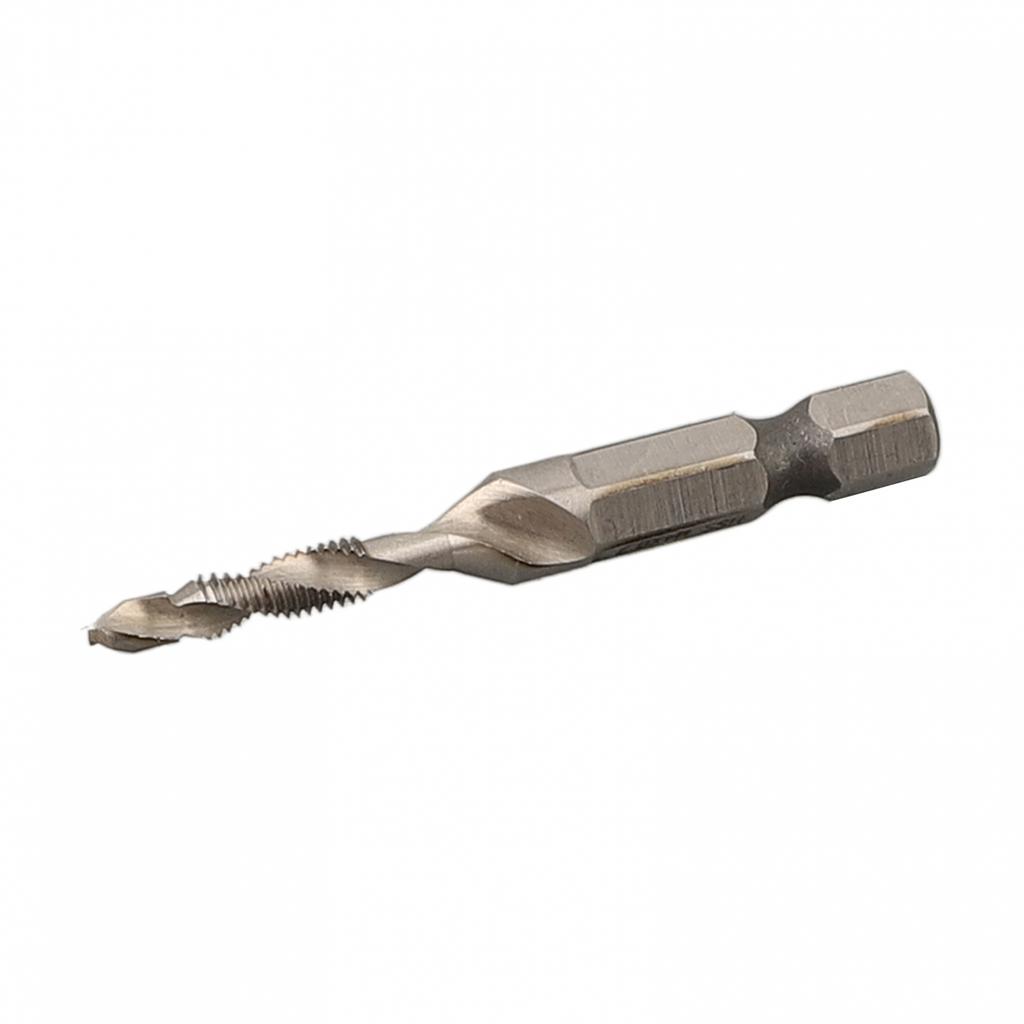 Tap Drill Bits HSS 4341 Hex Chuck Tapping Machine M3-M10 Silver Spiral