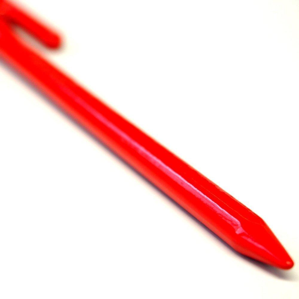 ELLISSE Forged Tent ELLISSE Set of Red Powder MADE IN JAPAN Pegs, Stakes, 38cm, 6, Coated, MK-380RD,